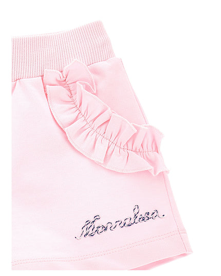 monnalisa-Pink Logo Shorts-39a413-1048-0090