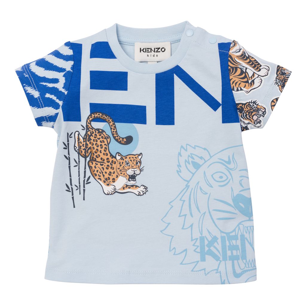 Blue Tiger Graphic Logo T Shirt kids atelier