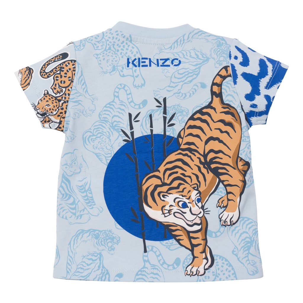 Blue Tiger Graphic Logo T Shirt kids atelier