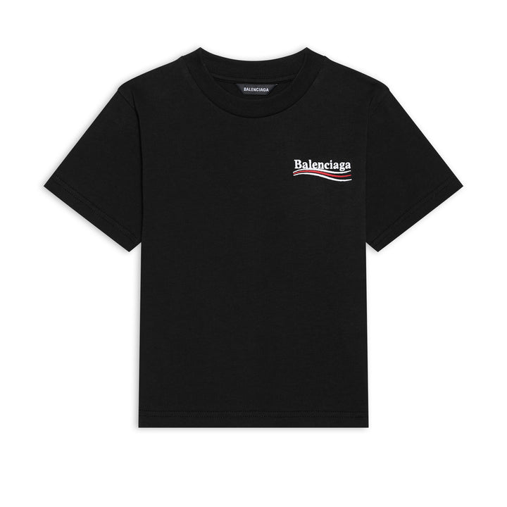 balenciaga-Black Logo T-Shirt-681864-tmve7-1070