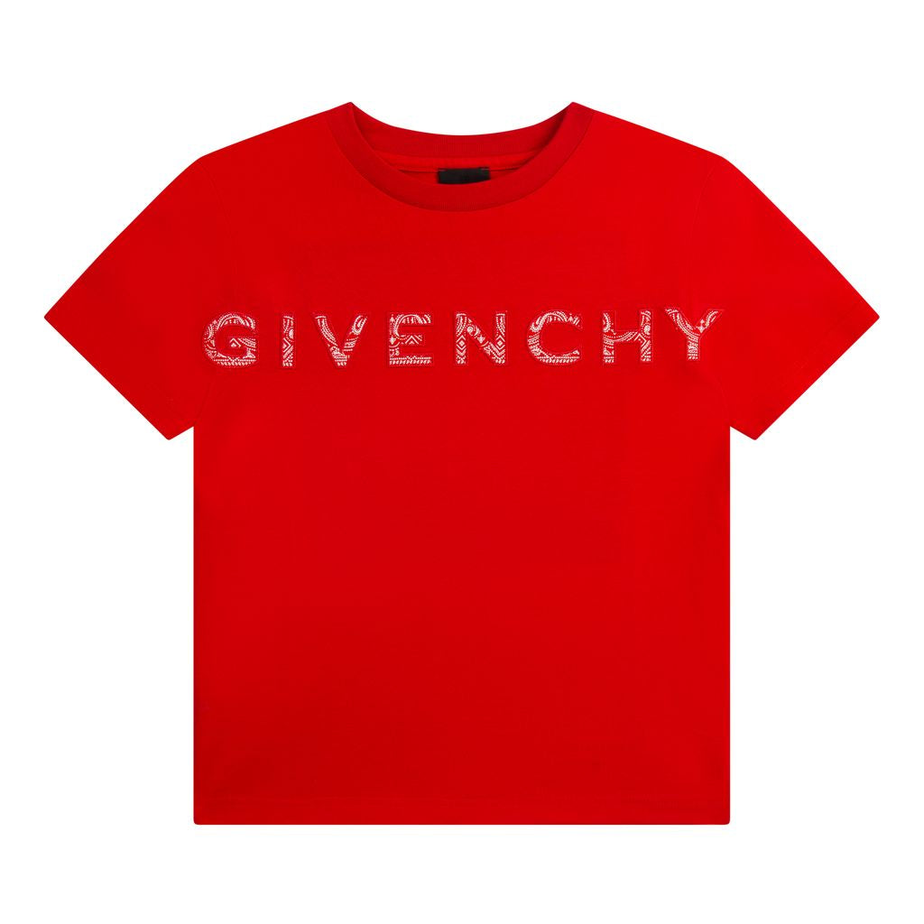 givenchy-h25382-991-Red Logo T-Shirt