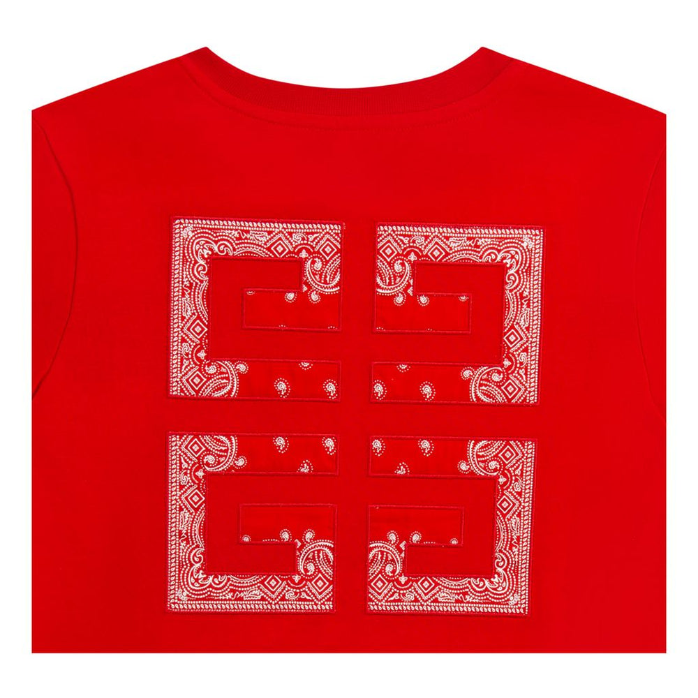 givenchy-h25382-991-Red Logo T-Shirt