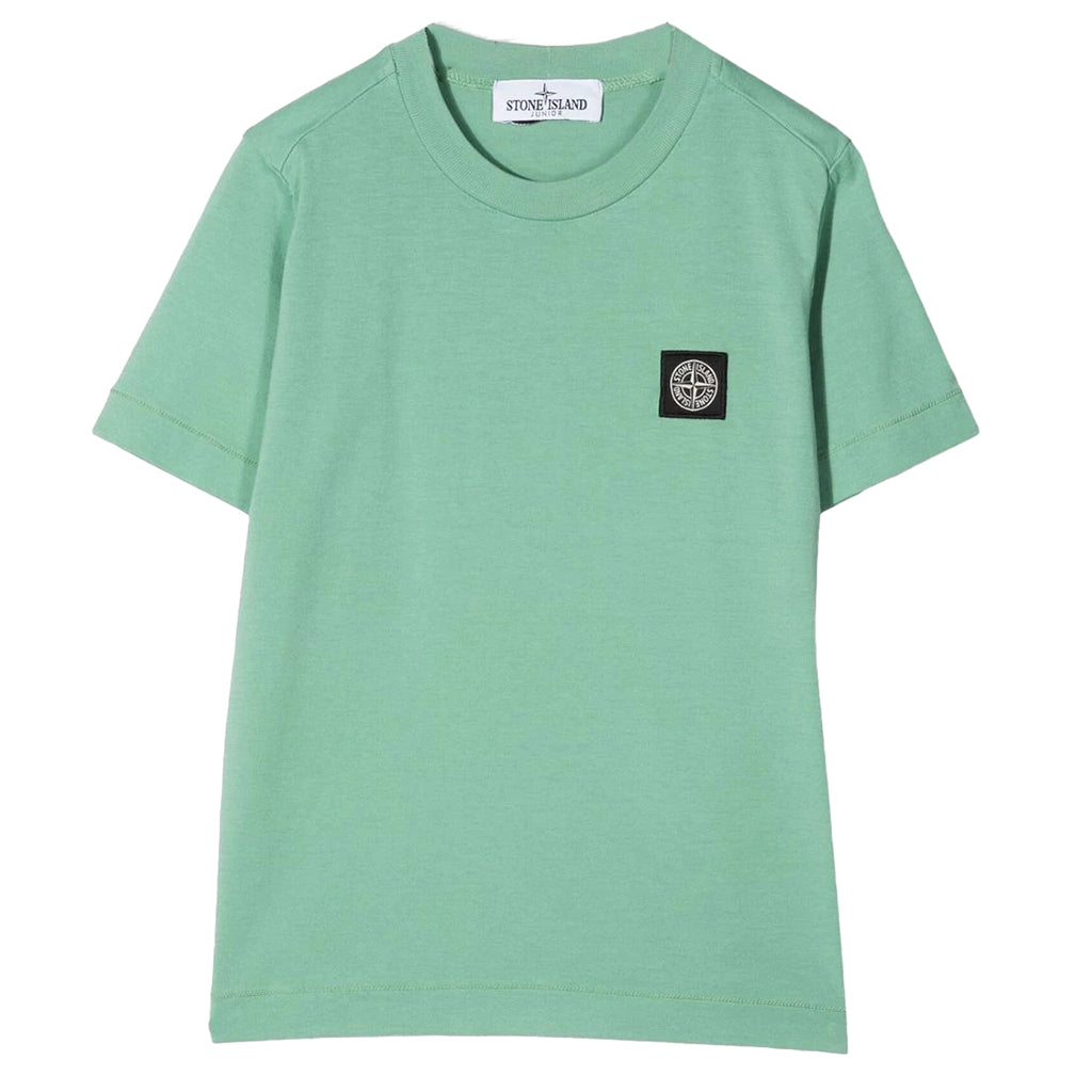 stone-island-Light Green Logo T-Shirt-761620147-v0052