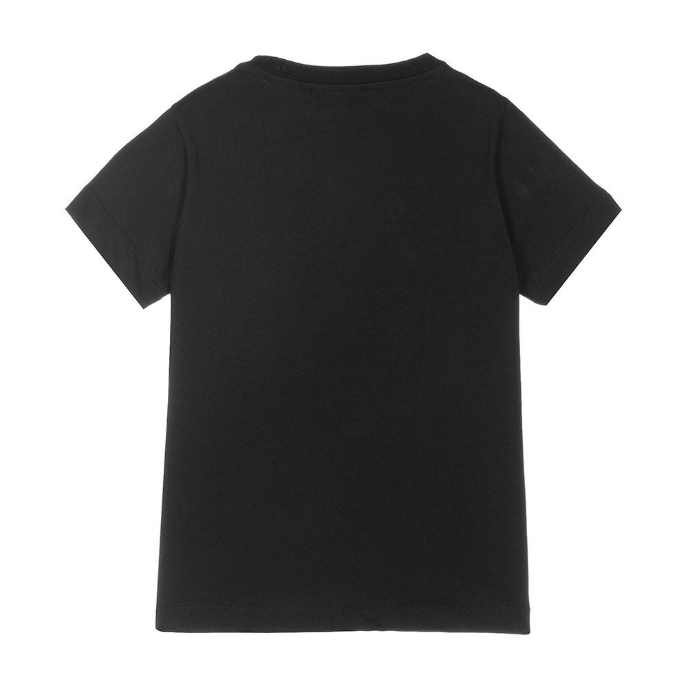 balmain-Black Vertical Logo T-Shirt-6r8p61-z0738-930or