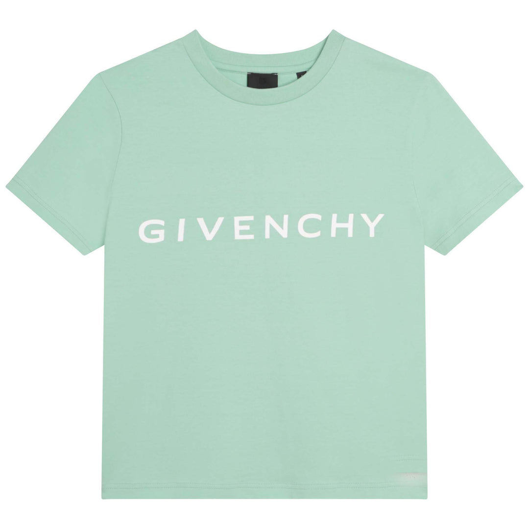 givenchy-h25406-720-kb-Green Logo T-Shirt