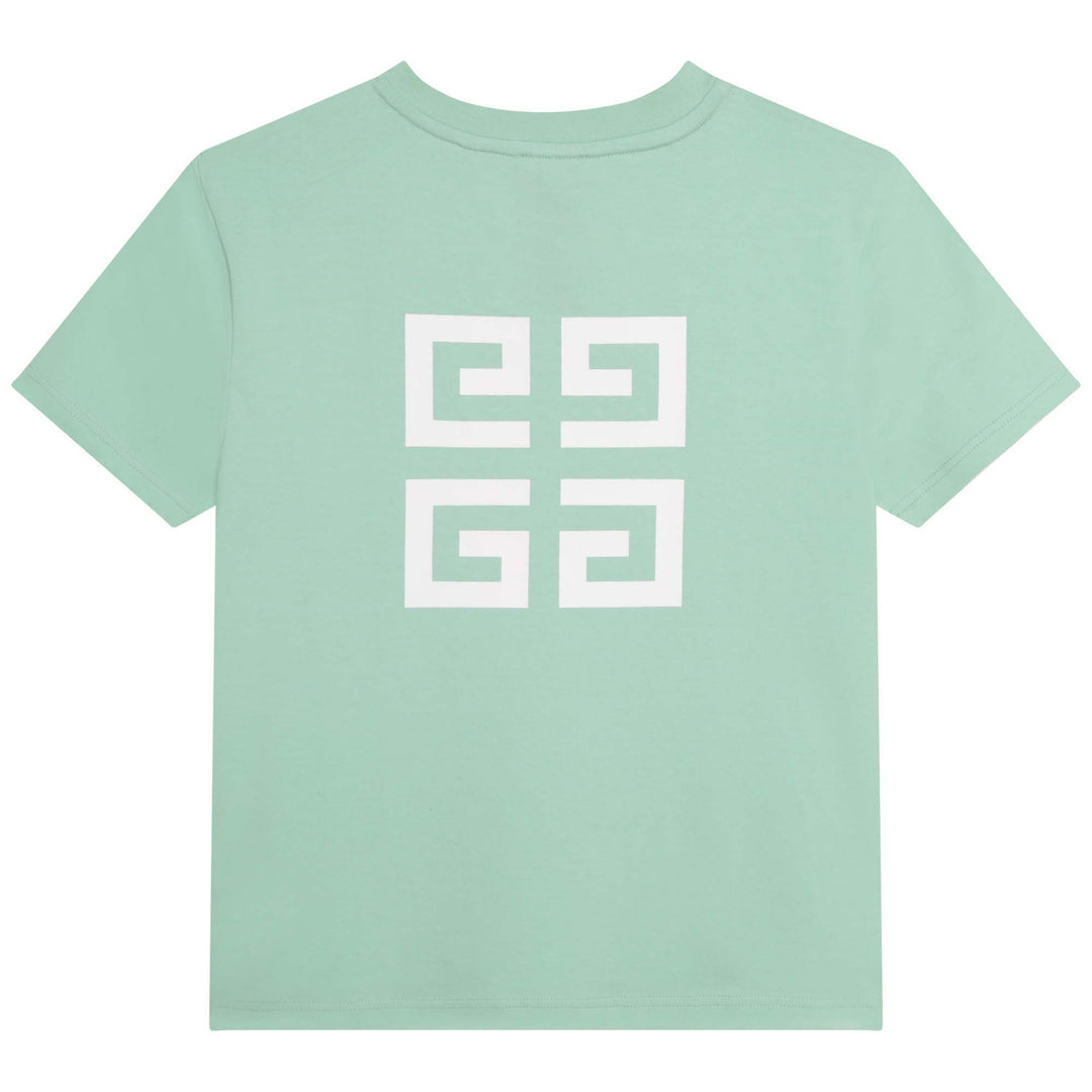 givenchy-h25406-720-kb-Green Logo T-Shirt
