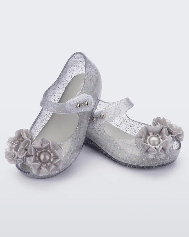 melissa-mini-melissa-ultragirl-springt-35708-at330-Glitter Gray Ballet Flat