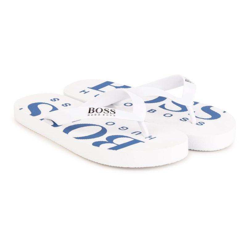 boss-White Flip Flops-j29286-10b