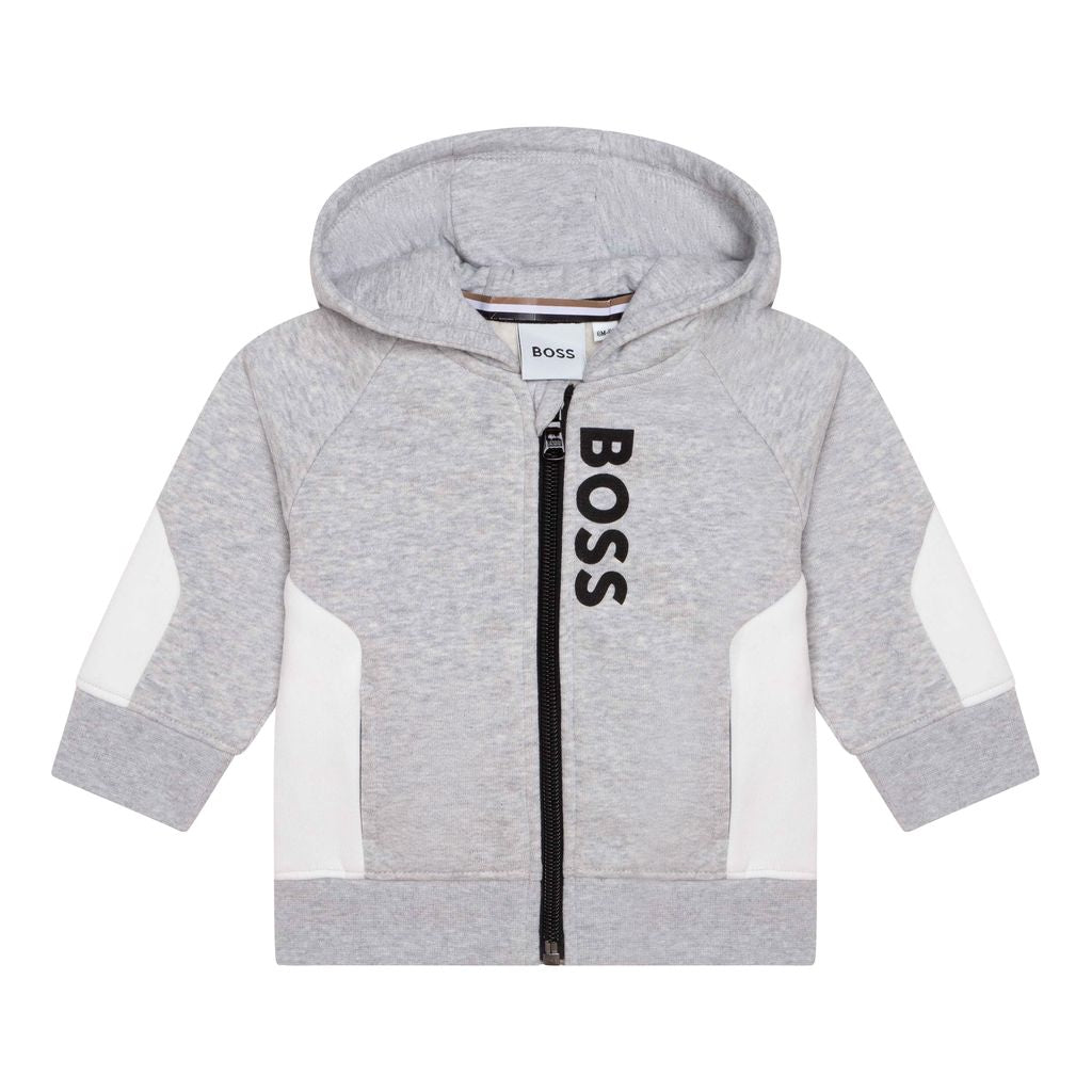 Gray Logo Hoodie kids atelier
