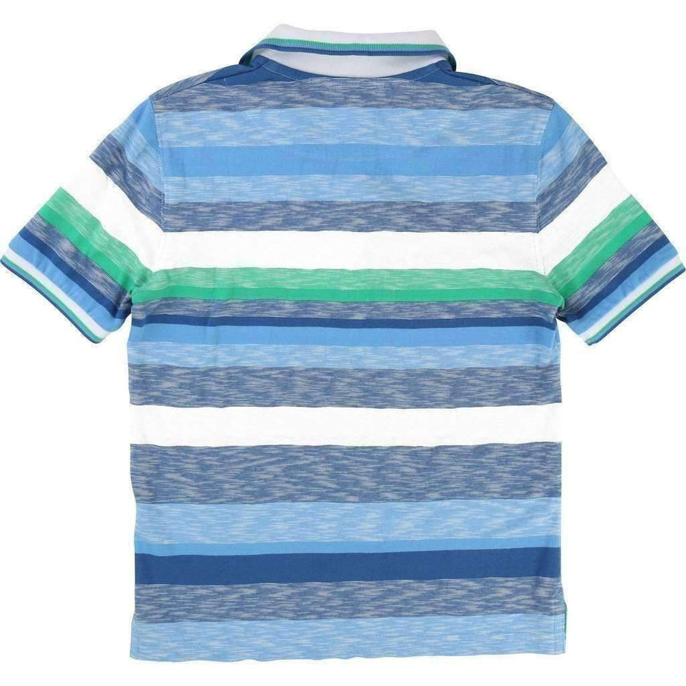Fancy Striped Polo Shirt-Shirts-BOSS-kids atelier