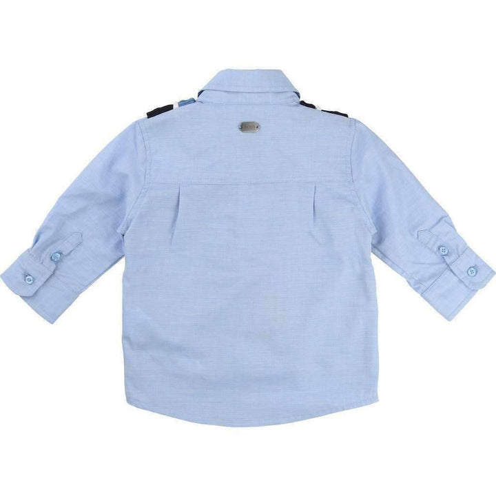 Front Stitched Cardigan Shirt-Shirts-BOSS-kids atelier