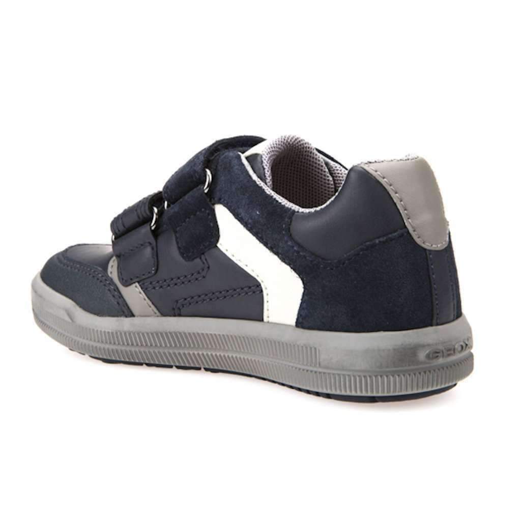 Geox Navy Blue & Gray Arzach Trainer Shoe-Shoes-Geox-kids atelier