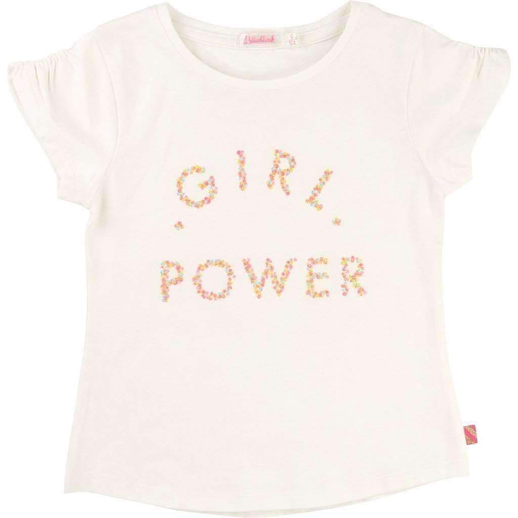 Girl Power T-Shirt-Shirts-Billieblush-kids atelier