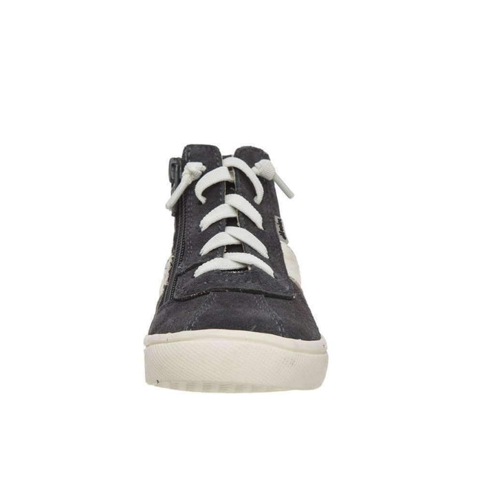 Leather Black & White High Top Sneaker-Shoes-Old Soles-kids atelier