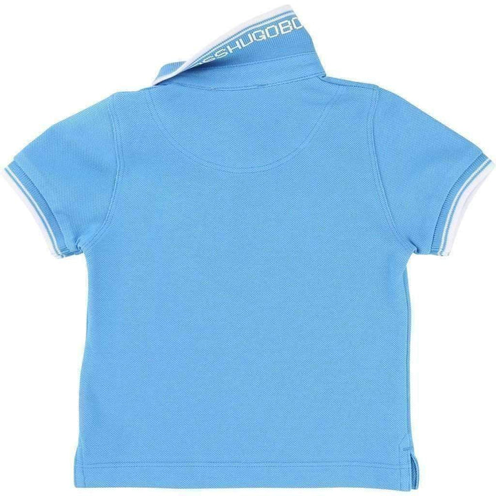 Boss Light Blue Polo T-Shirt-Shirts-BOSS-kids atelier