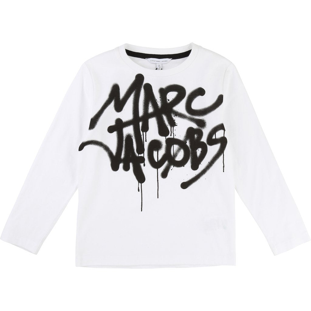 Little Marc Jacobs White Marc Jacobs T-Shirt-Shirts-Little Marc Jacobs-kids atelier