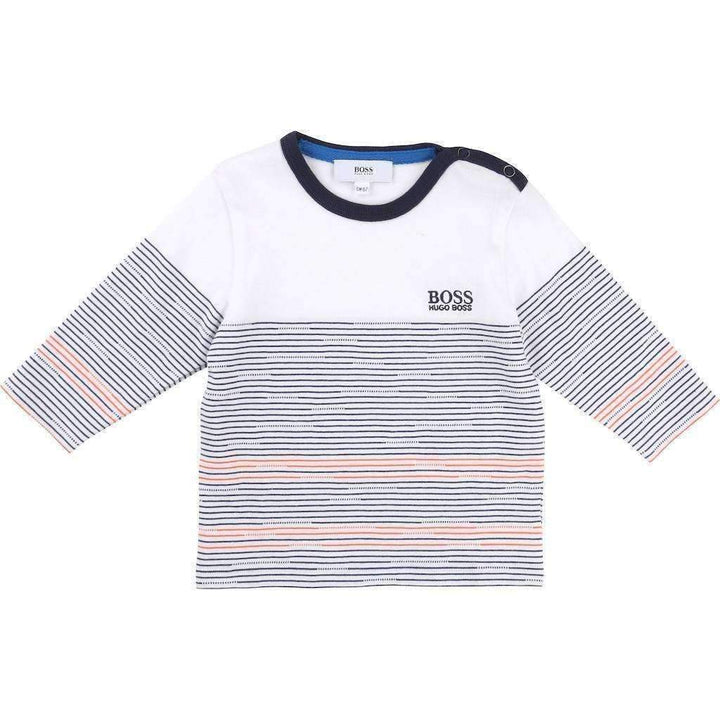 Long Sleeve Striped Shirt-Shirts-BOSS-kids atelier