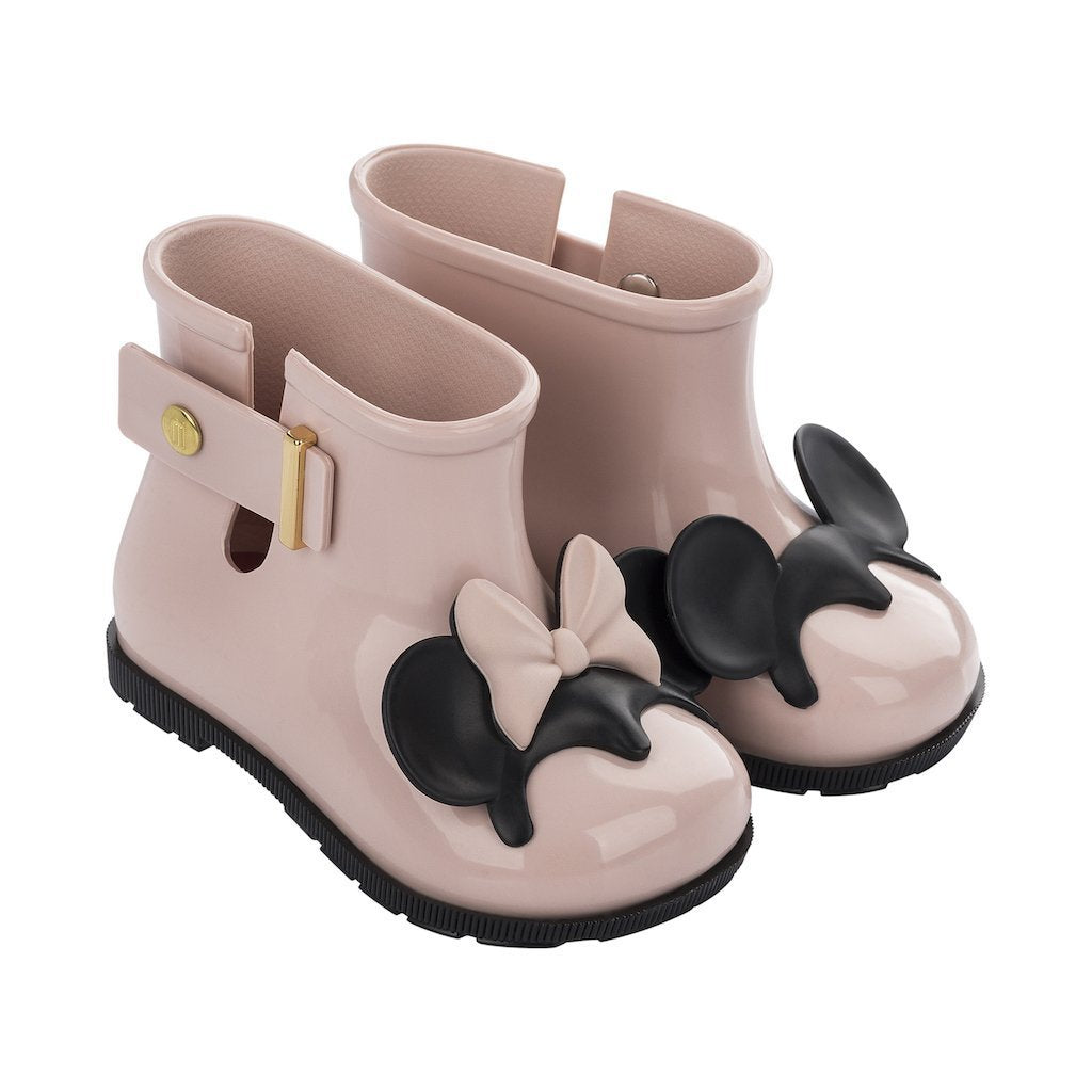 Mini Melissa Beige+Disney Twins Rainboots-Shoes-Mini Melissa-kids atelier