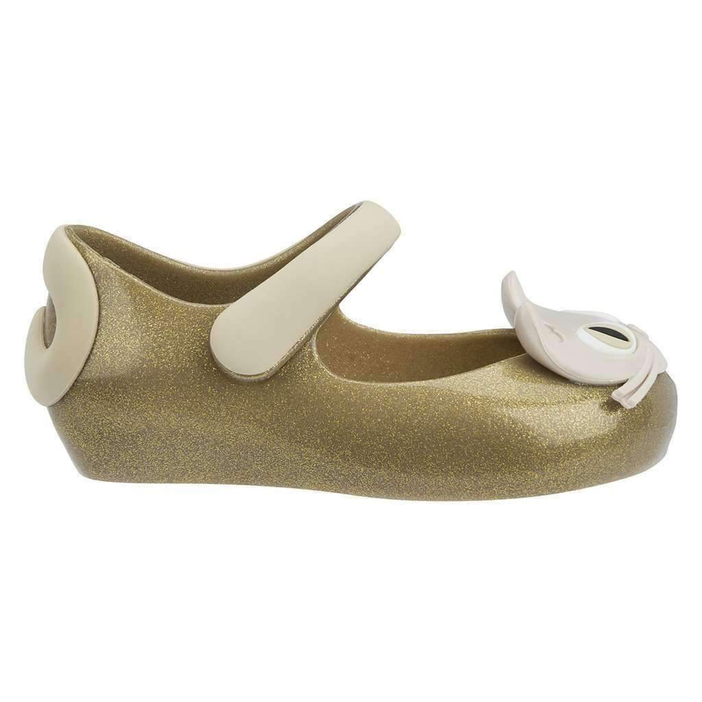 Mini Melissa Gold Cat Mary Janes-Shoes-Mini Melissa-kids atelier