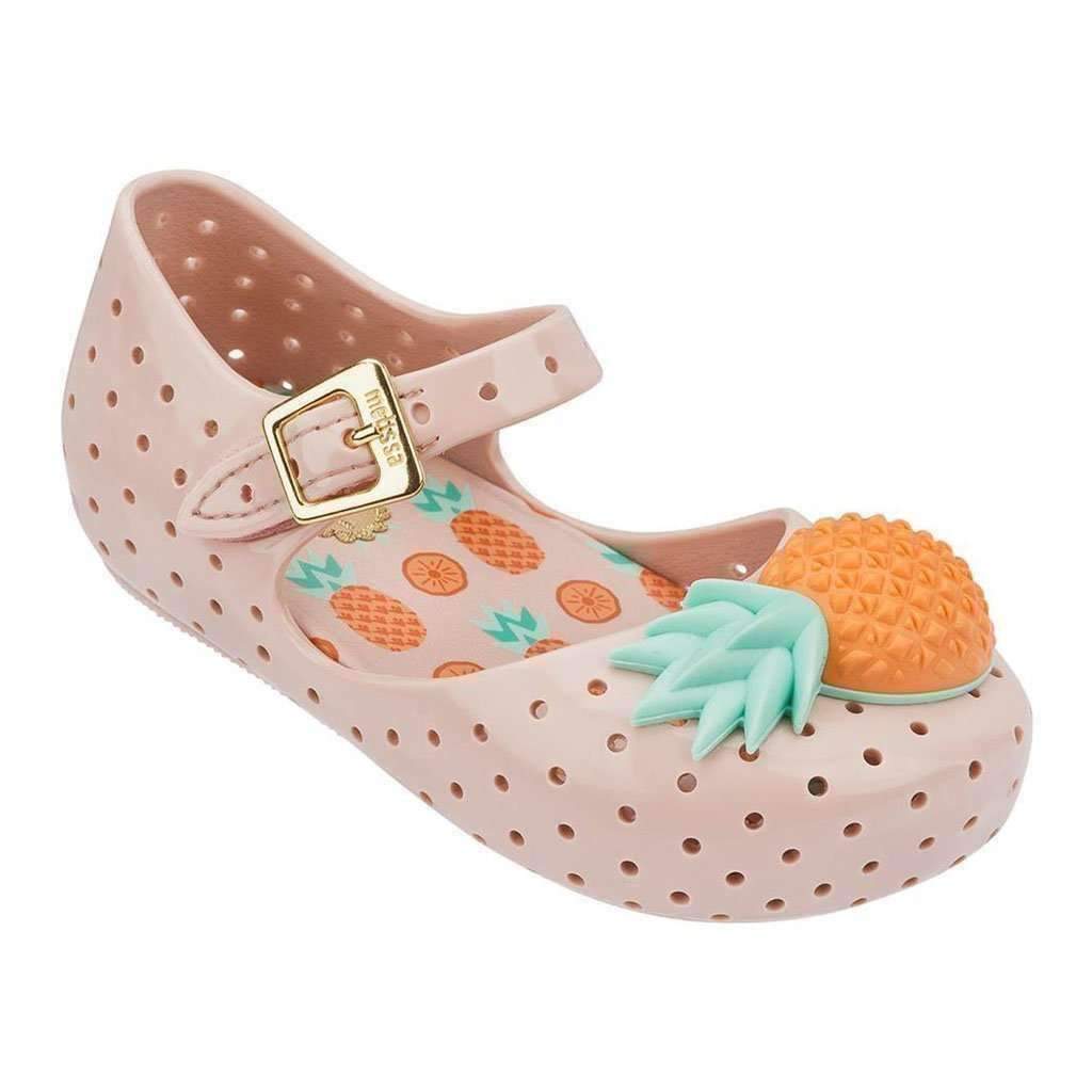 Mini Melissa Peach Pineapple Sandals-Shoes-Mini Melissa-kids atelier