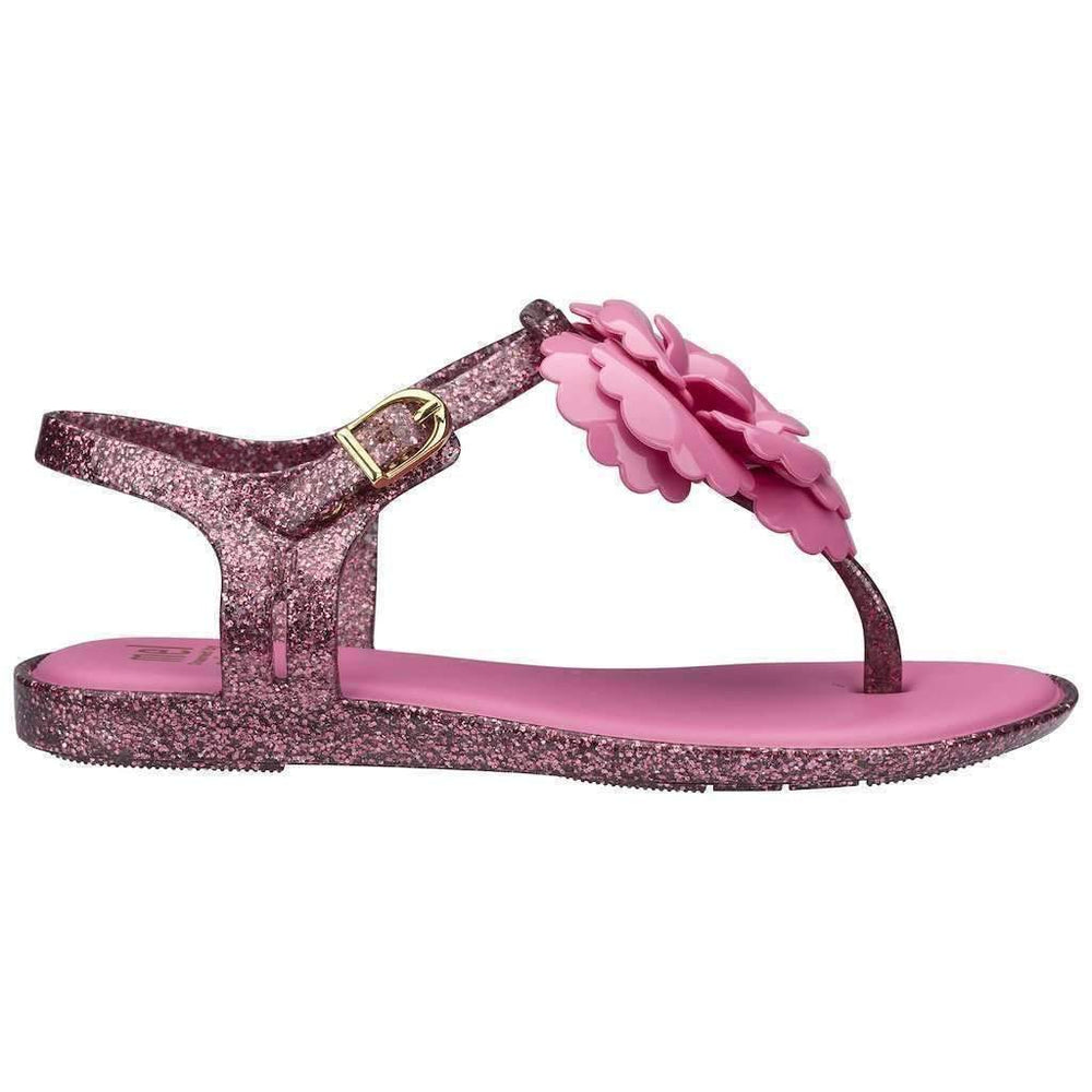 Mini Melissa Pink Glitter Mel Solar II Sandals-Shoes-Mini Melissa-kids atelier