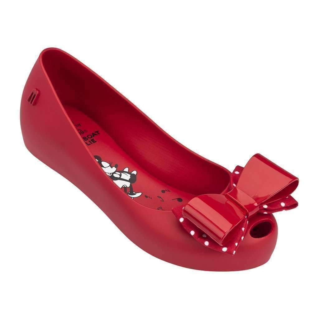 Mini Melissa Red Minnie Mouse Flats-Shoes-Mini Melissa-kids atelier