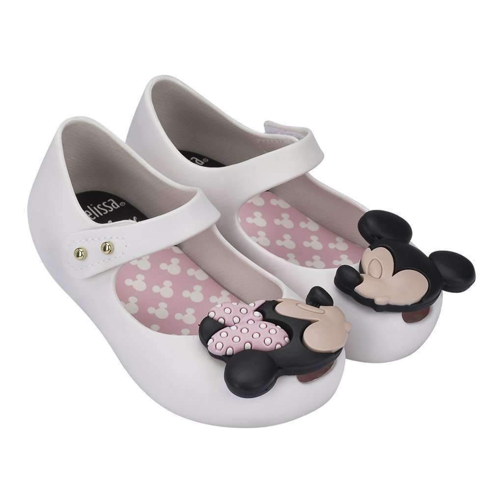 Mini Melissa White Mickey Mouse Mary Janes-Shoes-Mini Melissa-kids atelier