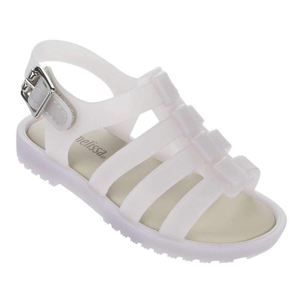Mini Melissa White Strap Sandals-Shoes-Mini Melissa-kids atelier