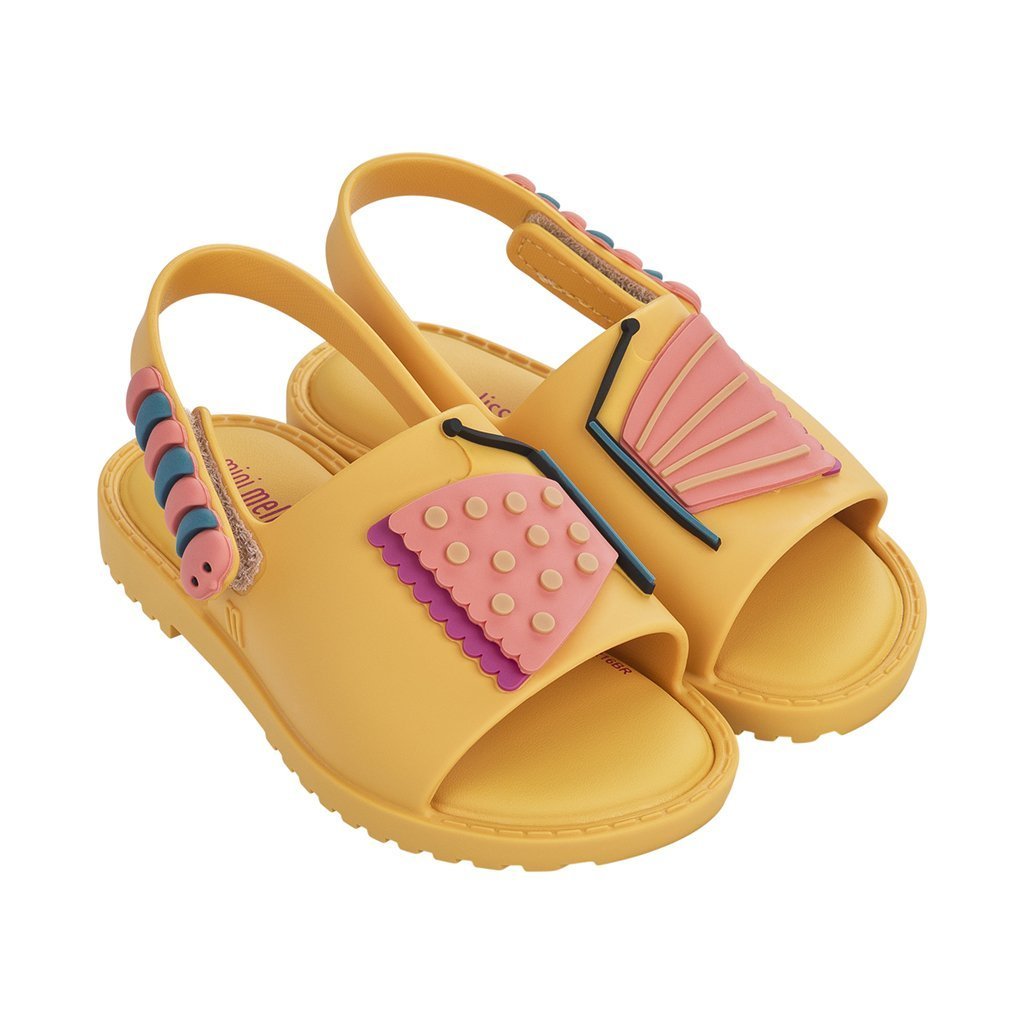 Mini Melissa Yellow Mini Mia+Fabula Sandals-Shoes-Mini Melissa-kids atelier