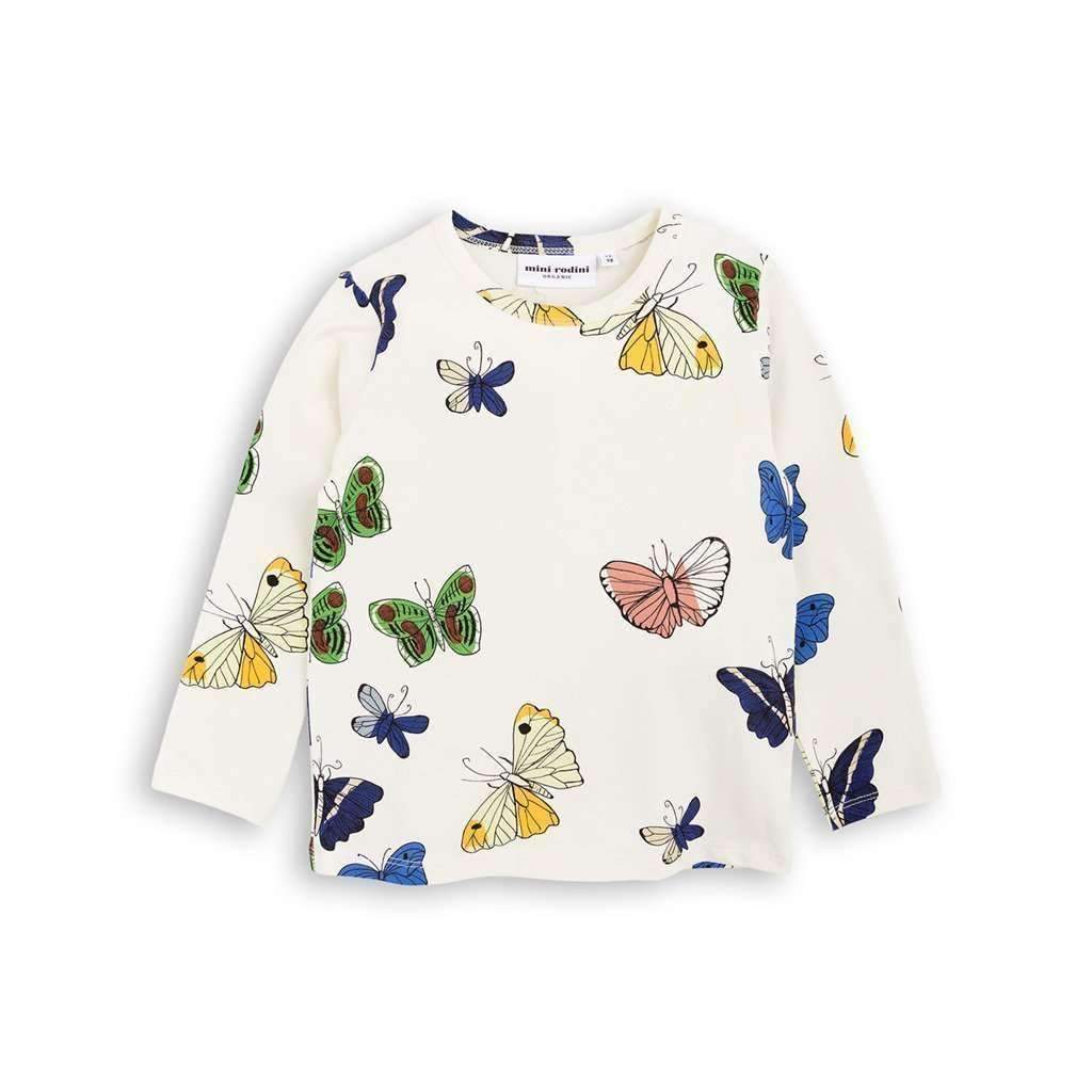 Mini Rodini Butterflies Long Sleeve T-Shirt-Shirts-Mini Rodini-kids atelier