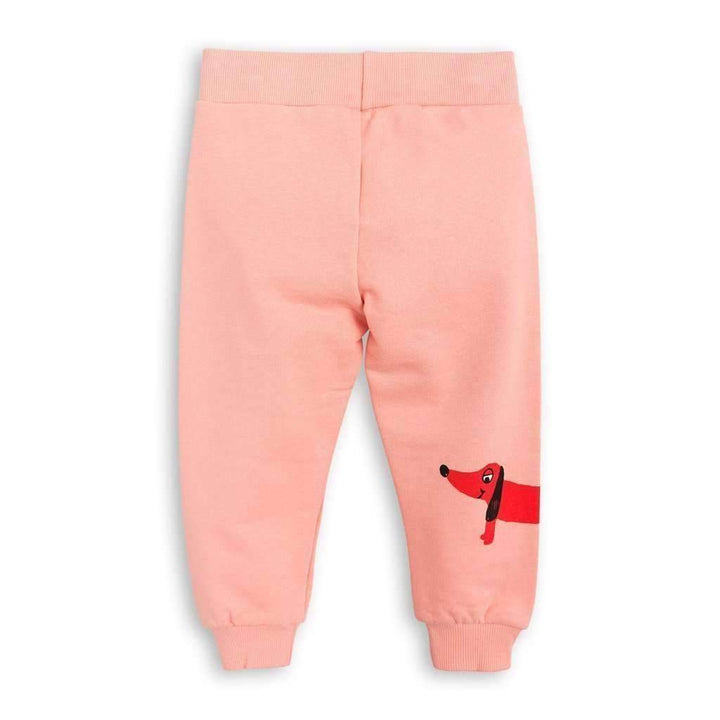 Mini Rodini Pink Dog Sweatpants-Pants-Mini Rodini-kids atelier