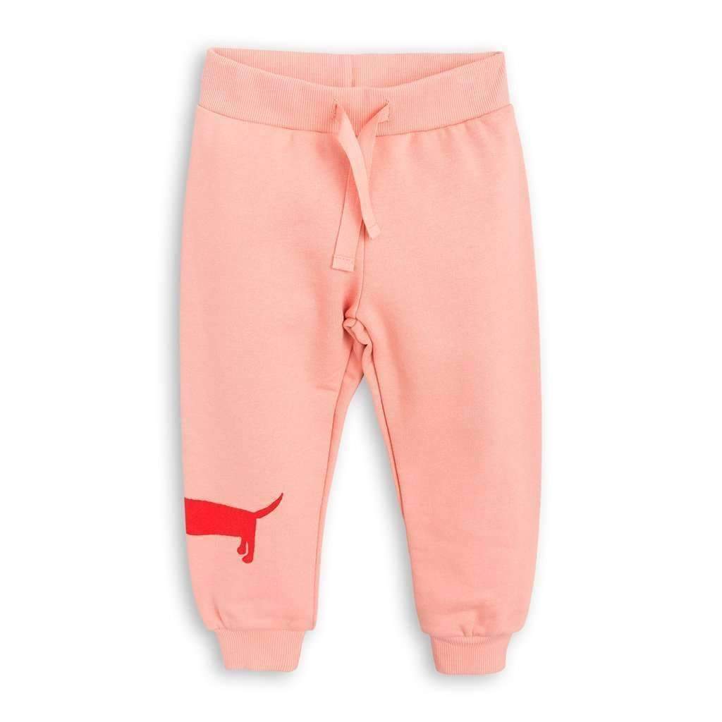 Mini Rodini Pink Dog Sweatpants-Pants-Mini Rodini-kids atelier