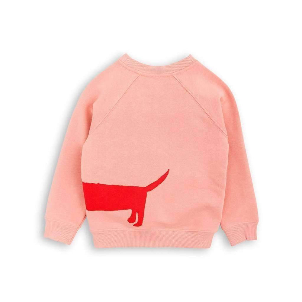 Mini Rodini Pink Dog Sweatshirt-Shirts-Mini Rodini-kids atelier