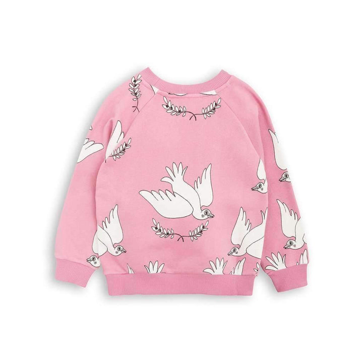 Mini Rodini Pink Dove Sweatshirt-Shirts-Mini Rodini-kids atelier