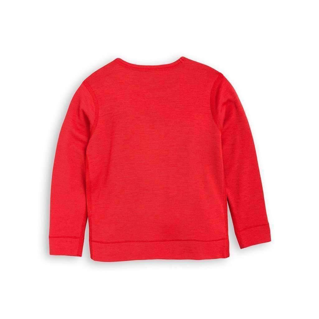 Mini Rodini Red Wool T-Shirt-Shirts-Mini Rodini-kids atelier
