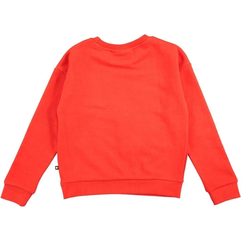 Molo Maila Carmine Red Sweater-Shirts-Molo-kids atelier
