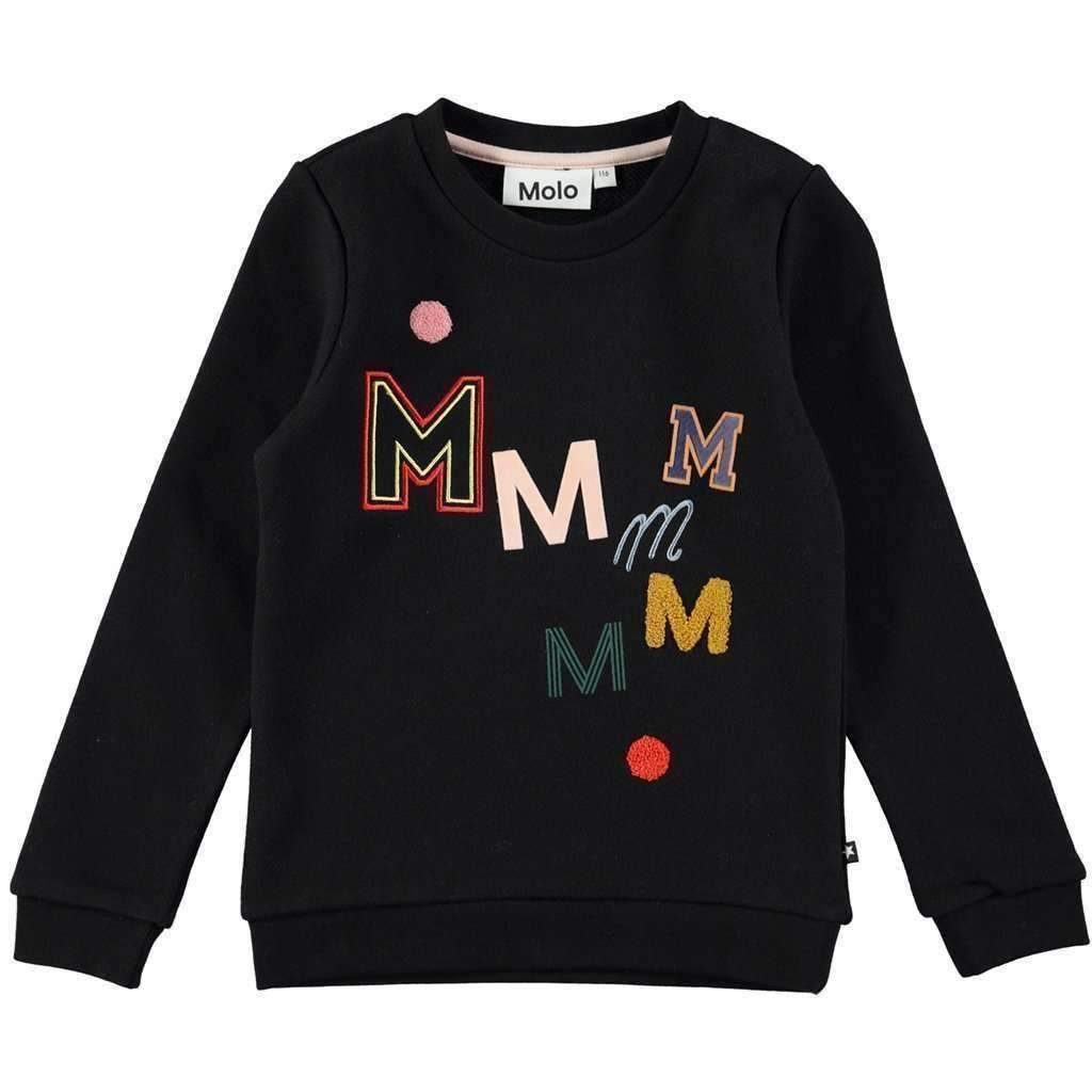 Molo Mara Black Bean Sweater-Shirts-Molo-kids atelier