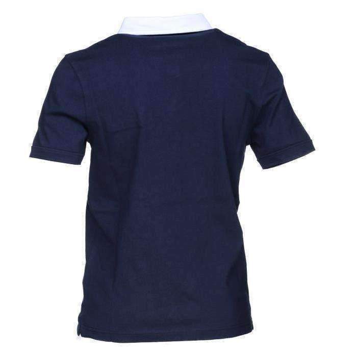 Navy Short Sleeve Polo-Shirts-BOSS-kids atelier
