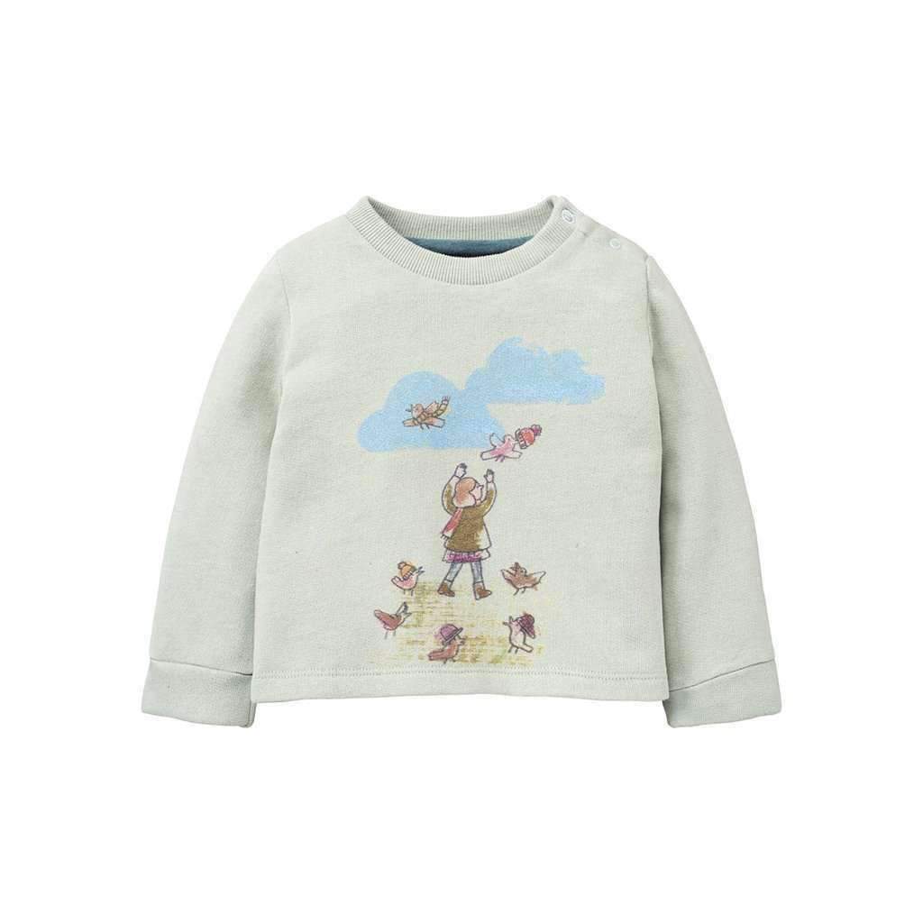 Oilily Birds With Hats Sweatshirt-Shirts-Oilily-kids atelier
