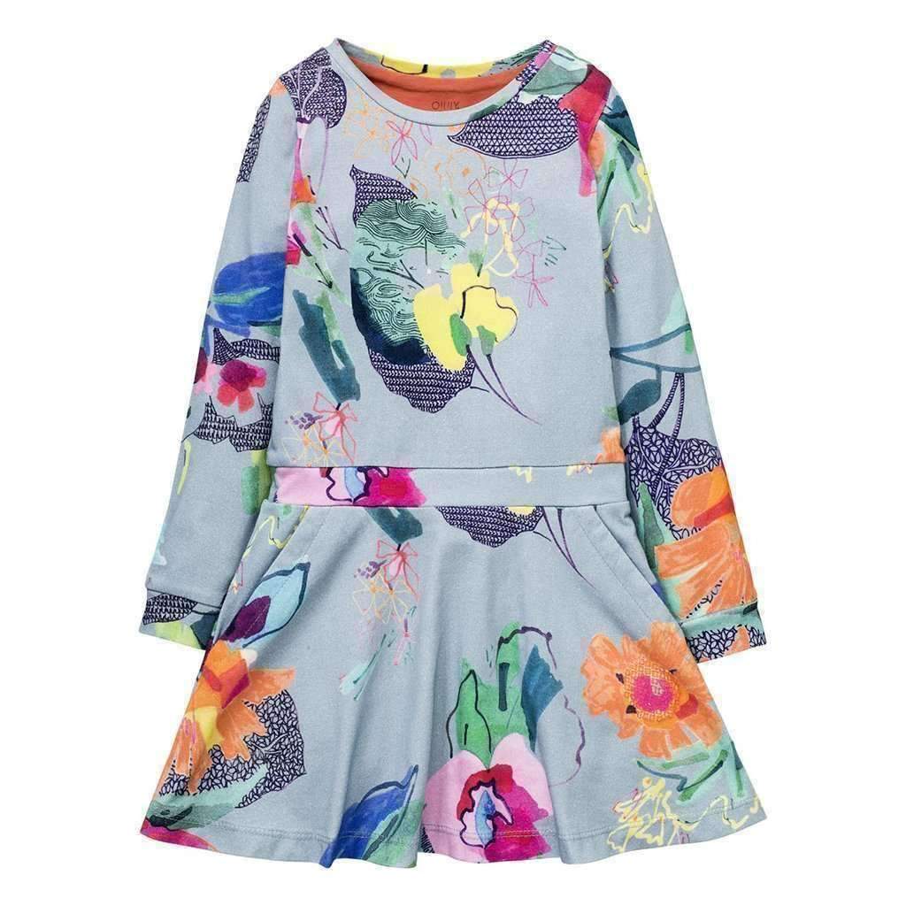 Oilily Floral Jersey Dress-Dresses-Oilily-kids atelier