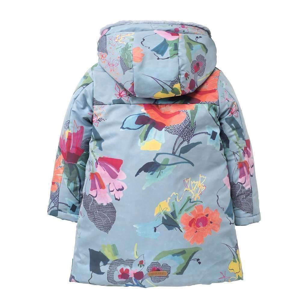 Oilily Floral Print Down Jacket-Outerwear-Oilily-kids atelier