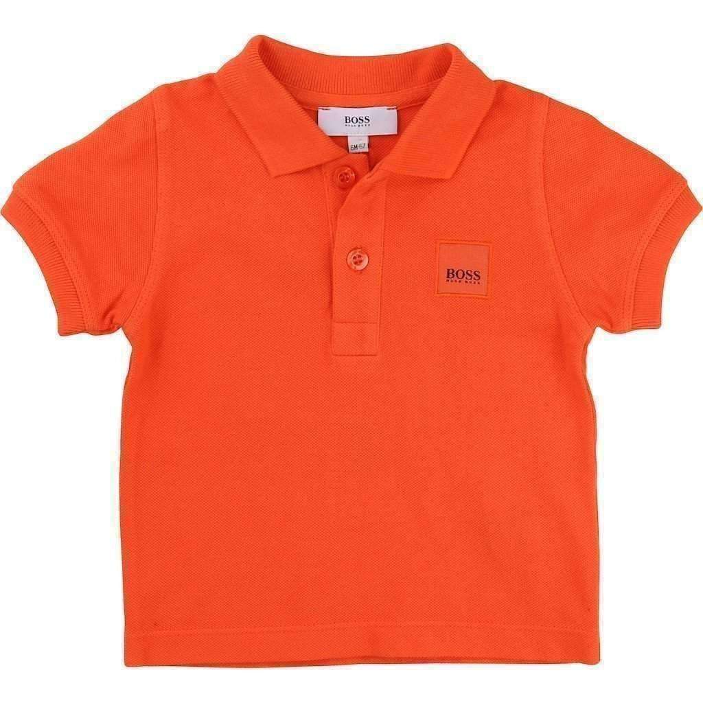 Orange Classic Polo-Shirts-BOSS-kids atelier