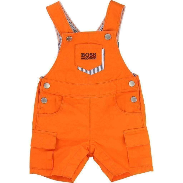 Orange Logo Overalls-Outfits-BOSS-kids atelier