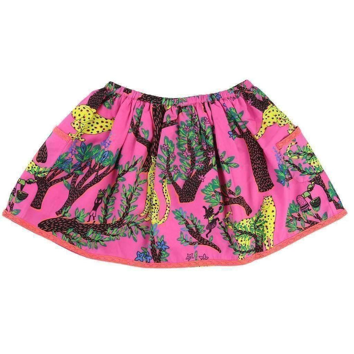 Pink Crepe Skirt-Skirts-Billieblush-kids atelier