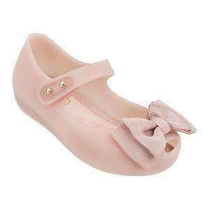 Pink Fabric Bow May Janes-Shoes-Mini Melissa-kids atelier