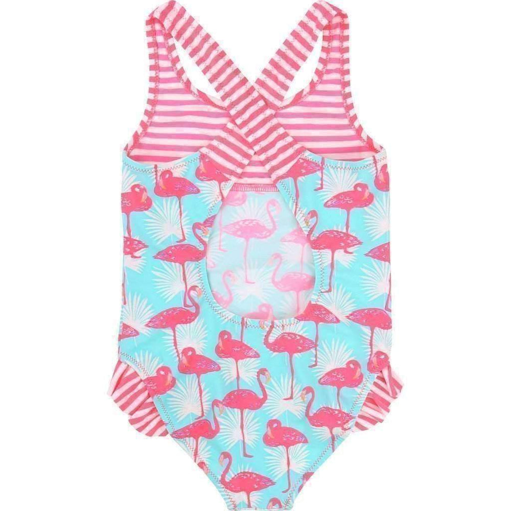 Pink Flamingo Swimsuit-Swimwear-Billieblush-kids atelier