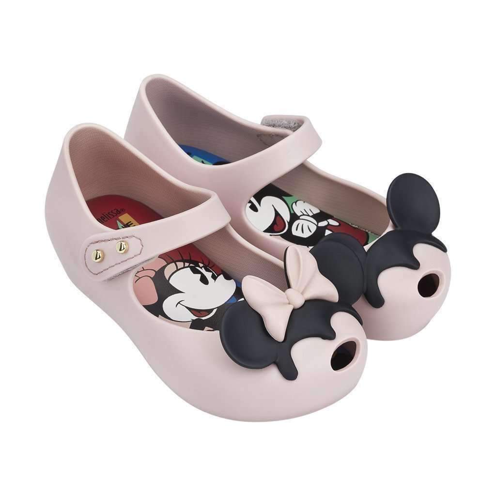Pink Mickey Mouse Ears Mary Janes-Shoes-Mini Melissa-kids atelier