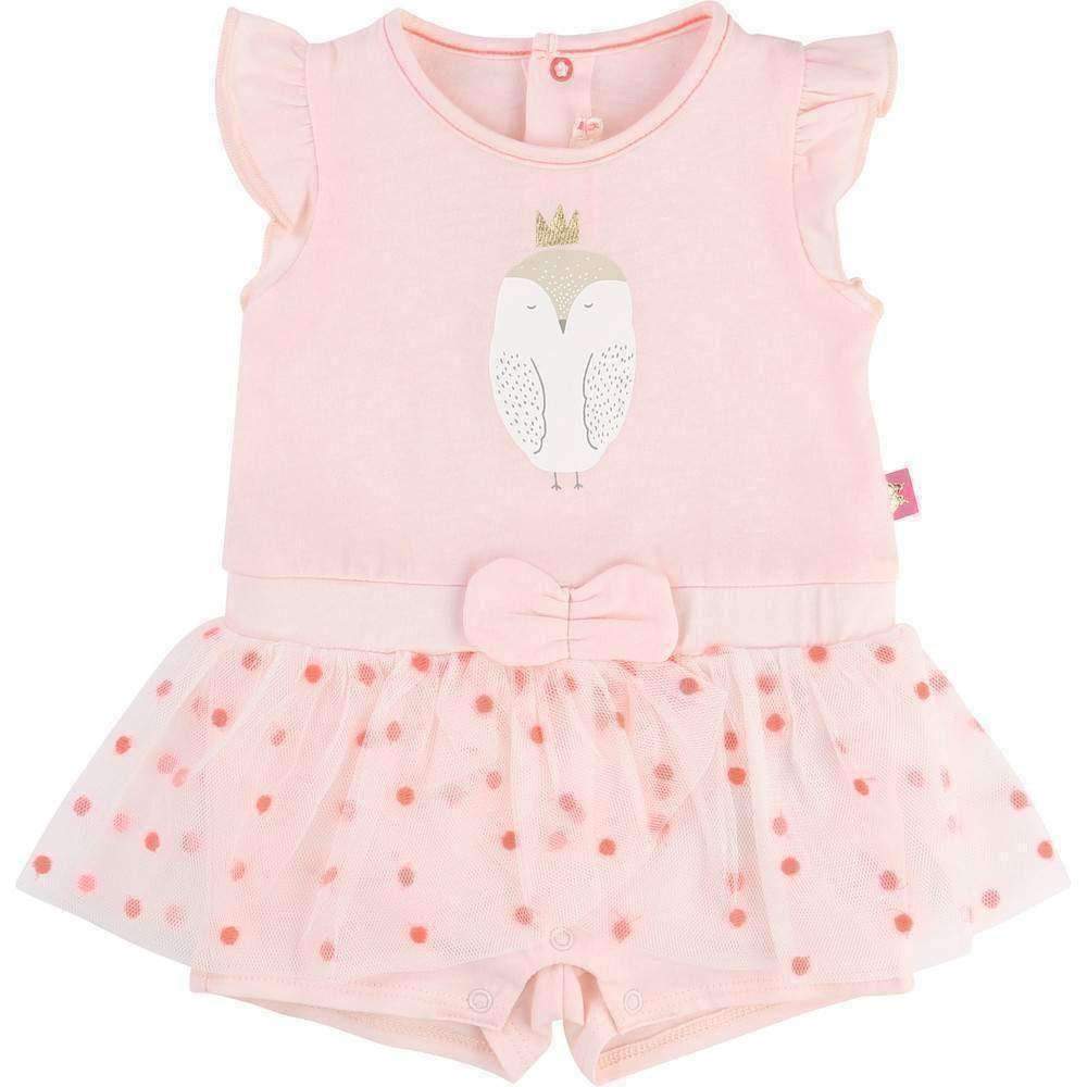 Pink Ruffle Owl Outfit-Outfits-Billieblush-kids atelier