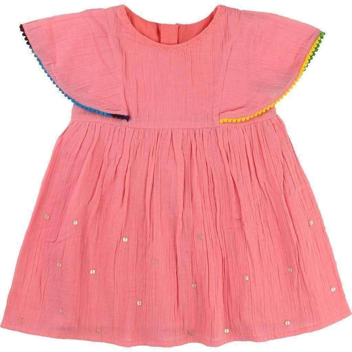 Pink Voile Dress-Dresses-Billieblush-kids atelier