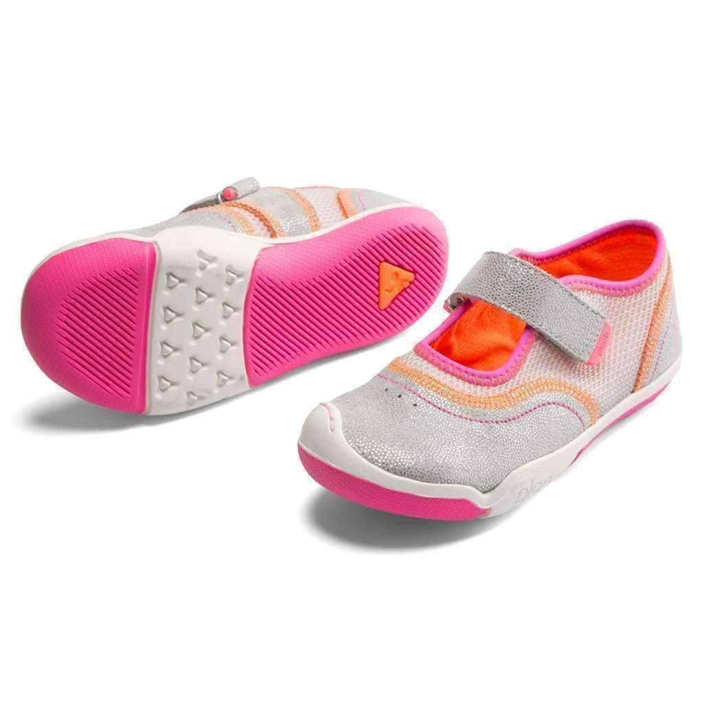 Plae Emme Silver and Pink Sneaker-Shoes-Plae-kids atelier